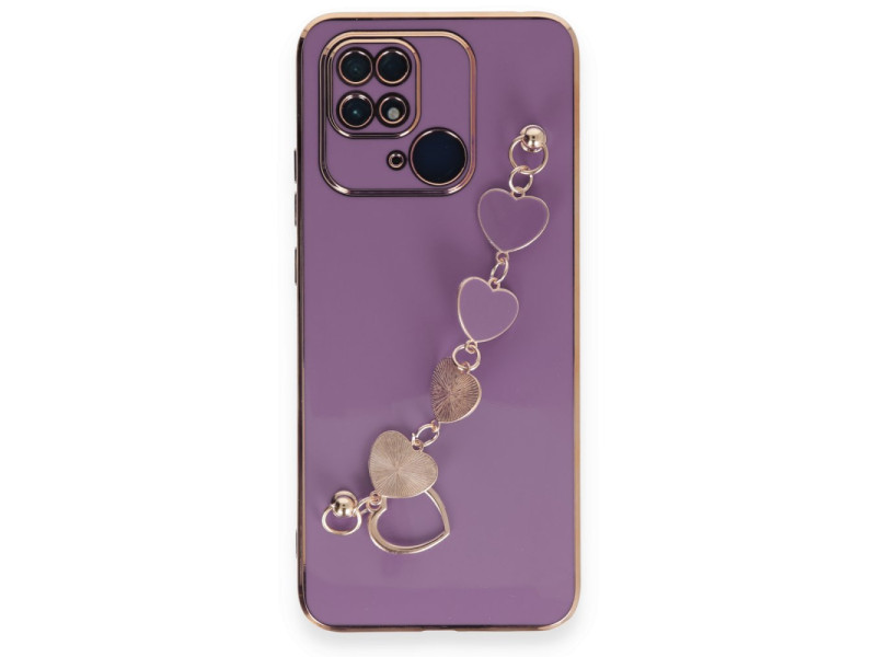 Newface Xiaomi Poco C40 Kılıf Esila Silikon - Mor