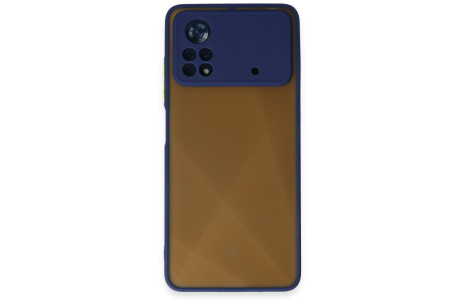 Newface Xiaomi Poco X4 Pro 5G Kılıf Montreal Silikon Kapak - Lacivert