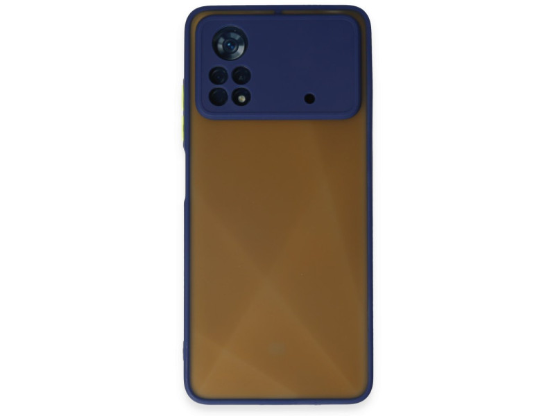 Newface Xiaomi Poco X4 Pro 5G Kılıf Montreal Silikon Kapak - Lacivert