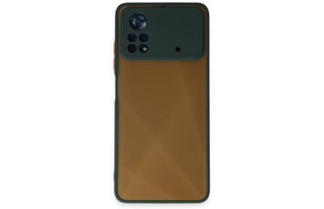 Newface Xiaomi Poco X4 Pro 5G Kılıf Montreal Silikon Kapak - Yeşil