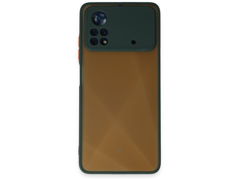Newface Xiaomi Poco X4 Pro 5G Kılıf Montreal Silikon Kapak - Yeşil