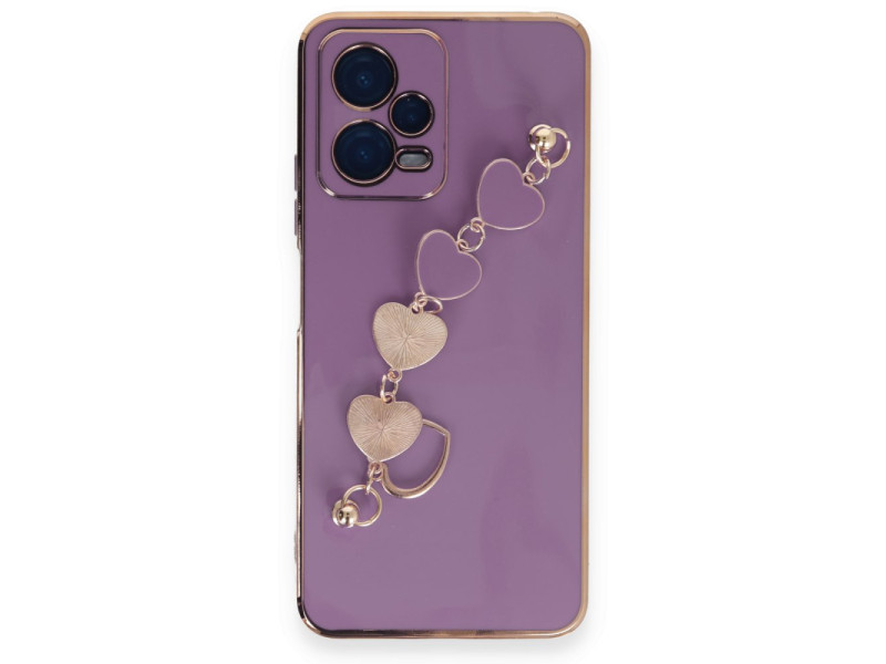 Newface Xiaomi Poco X5 5G Kılıf Esila Silikon - Mor