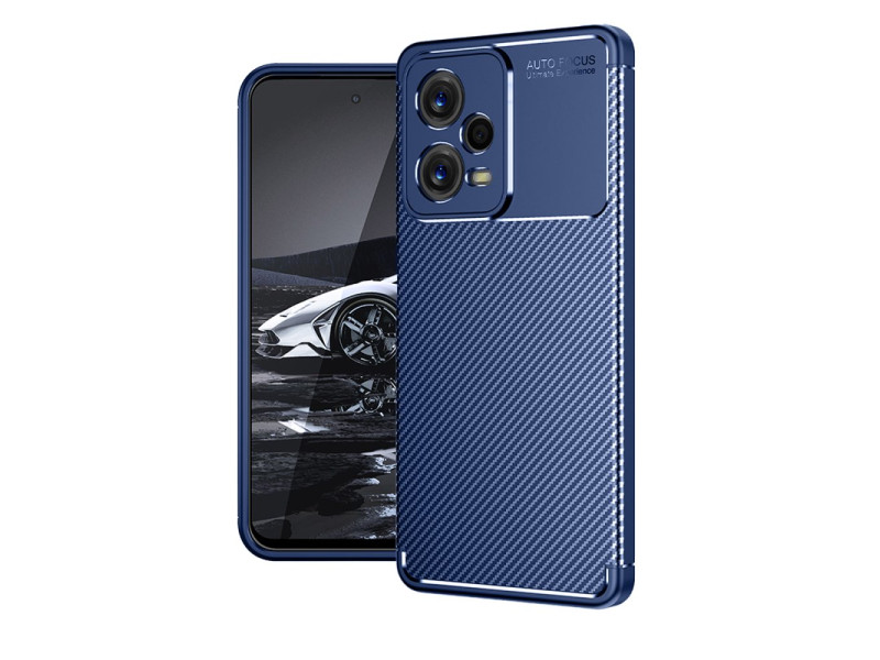 Newface Xiaomi Poco X5 5G Kılıf Focus Karbon Silikon - Lacivert
