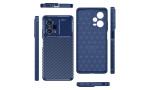 Newface Xiaomi Poco X5 5G Kılıf Focus Karbon Silikon - Lacivert