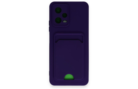 Newface Xiaomi Poco X5 5G Kılıf Kelvin Kartvizitli Silikon - Derin Mor