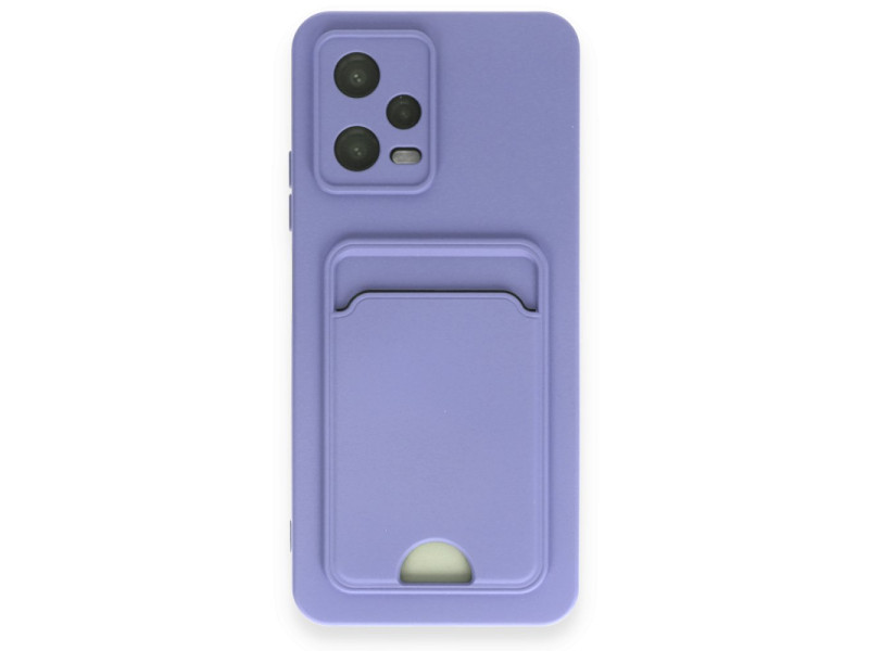Newface Xiaomi Poco X5 5G Kılıf Kelvin Kartvizitli Silikon - Lila