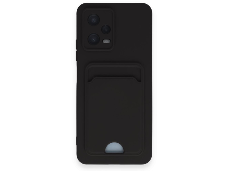Newface Xiaomi Poco X5 5G Kılıf Kelvin Kartvizitli Silikon - Siyah