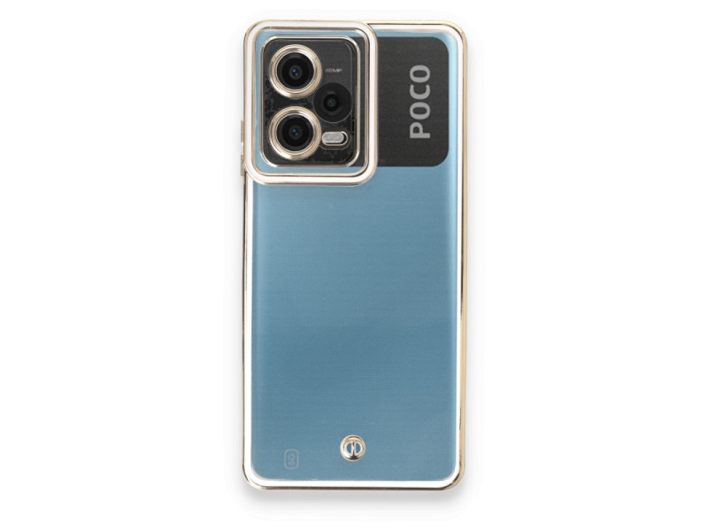 Newface Xiaomi Poco X5 5G Kılıf Liva Lens Silikon - Beyaz