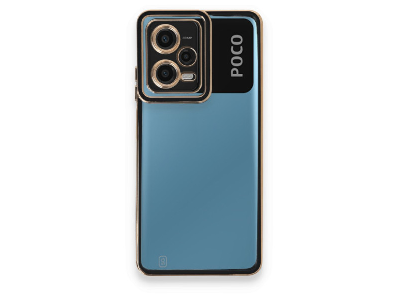 Newface Xiaomi Poco X5 5G Kılıf Liva Lens Silikon - Siyah