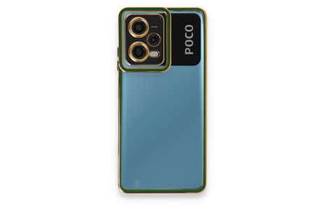 Newface Xiaomi Poco X5 5G Kılıf Liva Lens Silikon - Yeşil