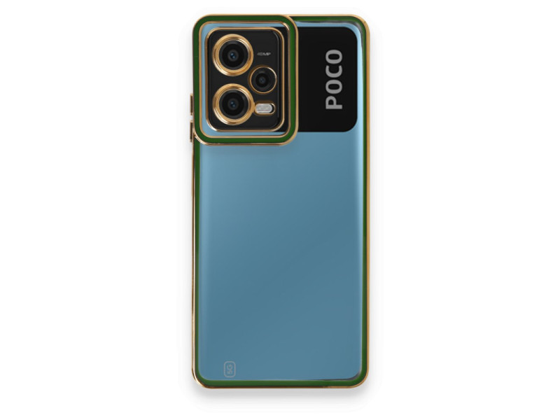 Newface Xiaomi Poco X5 5G Kılıf Liva Lens Silikon - Yeşil