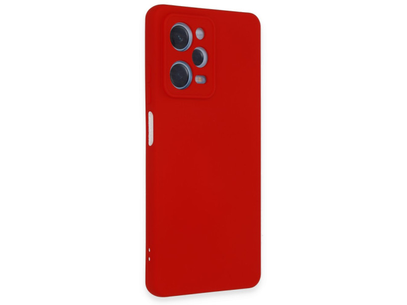 Newface Xiaomi Poco X5 5G Kılıf Nano içi Kadife Silikon - Kırmızı