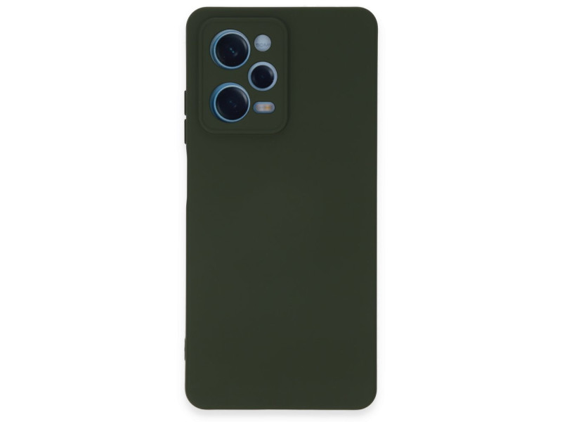 Newface Xiaomi Poco X5 5G Kılıf Nano içi Kadife Silikon - Koyu Yeşil