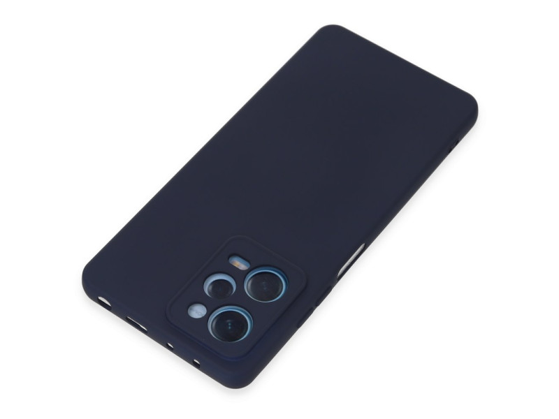 Newface Xiaomi Poco X5 5G Kılıf Nano içi Kadife Silikon - Lacivert
