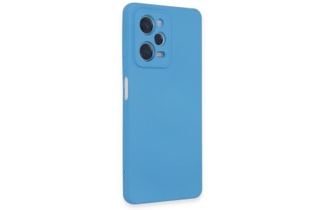 Newface Xiaomi Poco X5 5G Kılıf Nano içi Kadife Silikon - Mavi