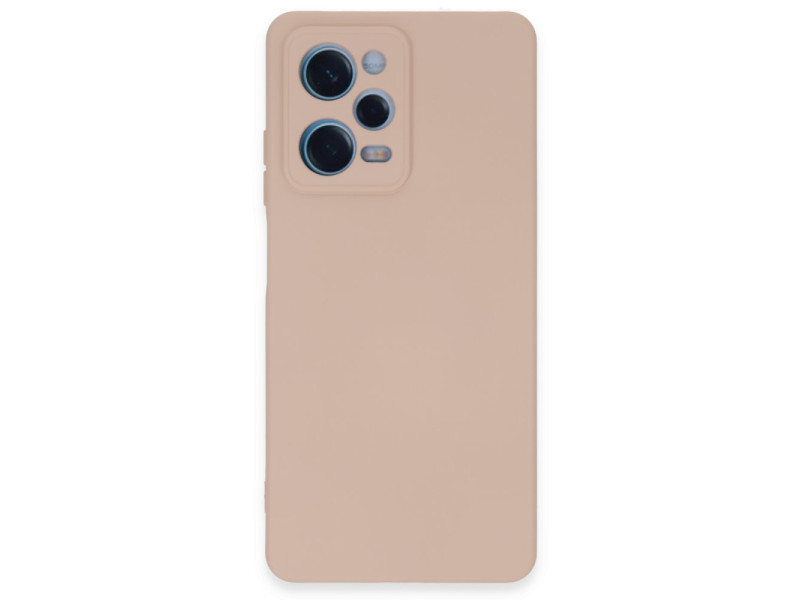 Newface Xiaomi Poco X5 5G Kılıf Nano içi Kadife Silikon - Pudra