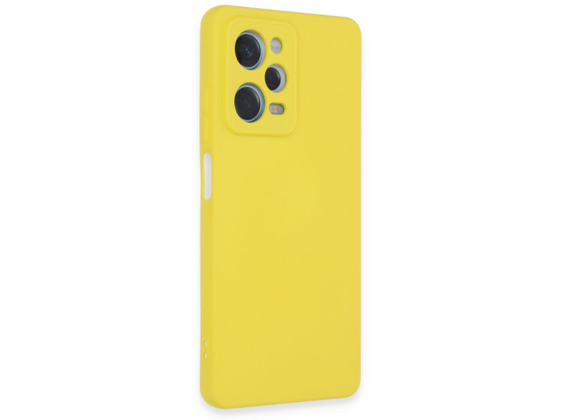 Newface Xiaomi Poco X5 5G Kılıf Nano içi Kadife Silikon - Sarı