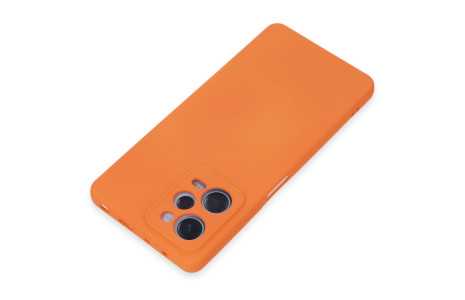 Newface Xiaomi Poco X5 5G Kılıf Nano içi Kadife Silikon - Turuncu