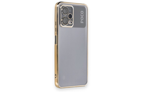 Newface Xiaomi Poco X5 5G Kılıf Razer Lensli Silikon - Gold