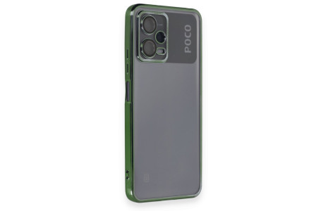 Newface Xiaomi Poco X5 5G Kılıf Razer Lensli Silikon - Yeşil
