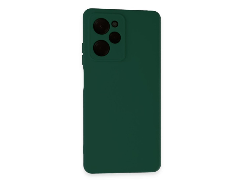 Newface Xiaomi Poco X5 Pro 5G Kılıf Nano içi Kadife Silikon - Koyu Yeşil