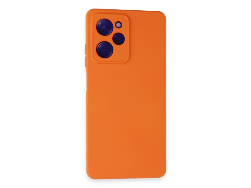Newface Xiaomi Poco X5 Pro 5G Kılıf Nano içi Kadife Silikon - Turuncu