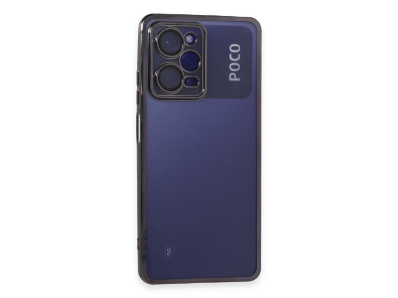 Newface Xiaomi Poco X5 Pro 5G Kılıf Razer Lensli Silikon - Mor
