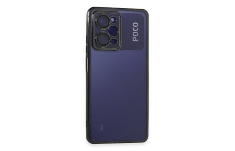 Newface Xiaomi Poco X5 Pro 5G Kılıf Razer Lensli Silikon - Siyah