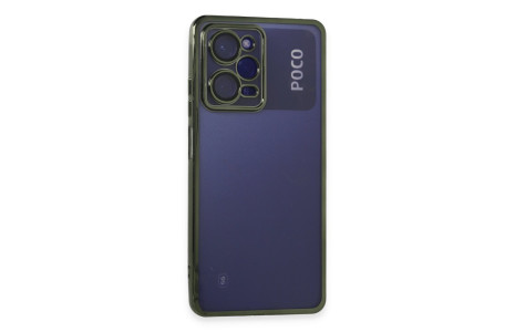 Newface Xiaomi Poco X5 Pro 5G Kılıf Razer Lensli Silikon - Yeşil