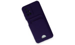 Newface Xiaomi Redmi 10 2022 Kılıf Kelvin Kartvizitli Silikon - Derin Mor