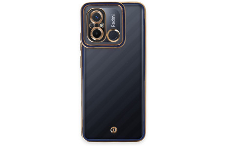 Newface Xiaomi Redmi 12C Kılıf Liva Lens Silikon - Mavi