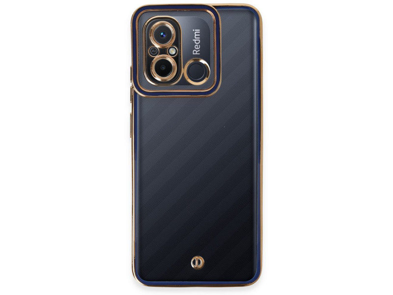 Newface Xiaomi Redmi 12C Kılıf Liva Lens Silikon - Mavi