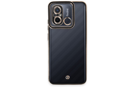 Newface Xiaomi Redmi 12C Kılıf Liva Lens Silikon - Siyah