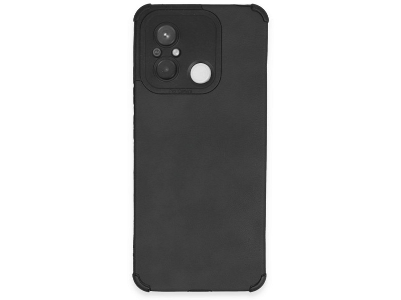 Newface Xiaomi Redmi 12C Kılıf Loop Deri Silikon - Siyah