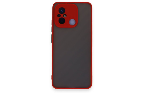 Newface Xiaomi Redmi 12C Kılıf Montreal Silikon Kapak - Kırmızı