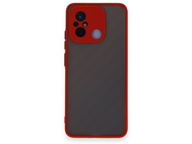 Newface Xiaomi Redmi 12C Kılıf Montreal Silikon Kapak - Kırmızı