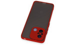 Newface Xiaomi Redmi 12C Kılıf Montreal Silikon Kapak - Kırmızı