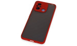 Newface Xiaomi Redmi 12C Kılıf Montreal Silikon Kapak - Kırmızı
