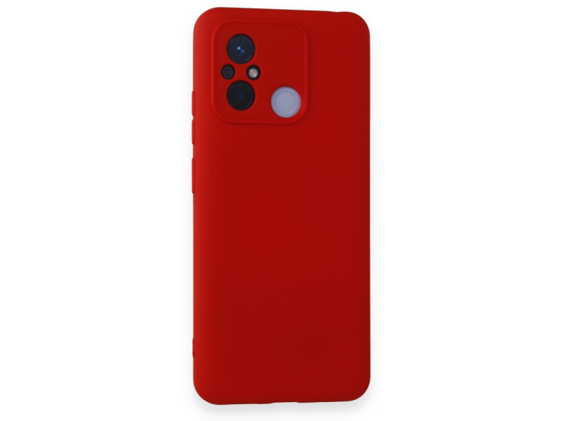 Newface Xiaomi Redmi 12C Kılıf Nano içi Kadife Silikon - Kırmızı