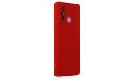 Newface Xiaomi Redmi 12C Kılıf Nano içi Kadife Silikon - Kırmızı