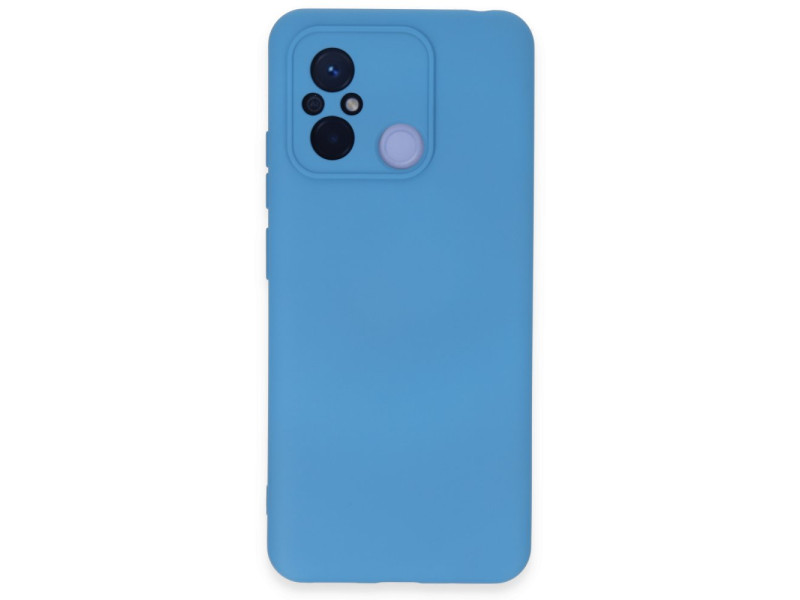 Newface Xiaomi Redmi 12C Kılıf Nano içi Kadife Silikon - Mavi