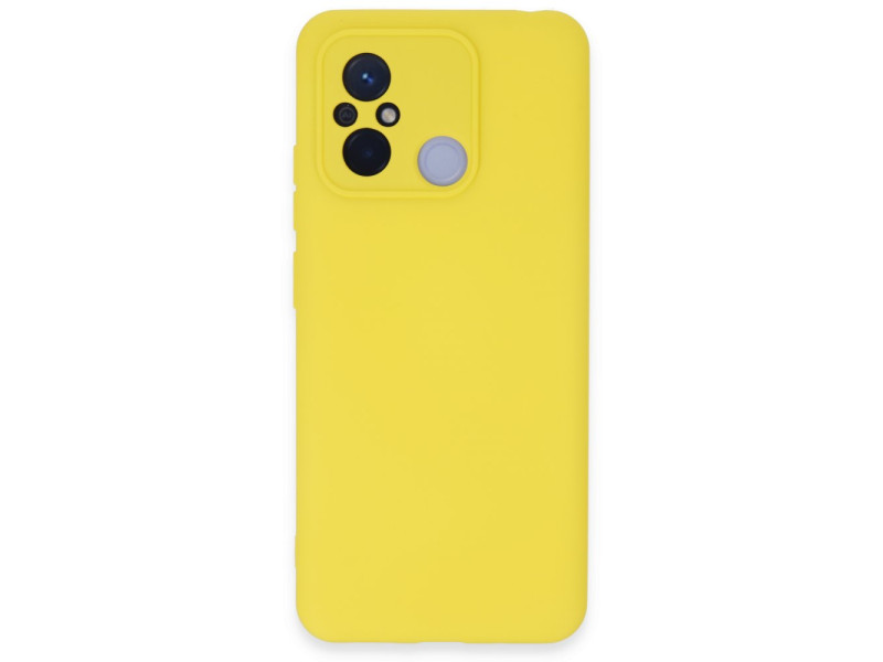 Newface Xiaomi Redmi 12C Kılıf Nano içi Kadife Silikon - Sarı