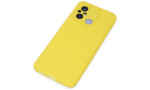 Newface Xiaomi Redmi 12C Kılıf Nano içi Kadife Silikon - Sarı