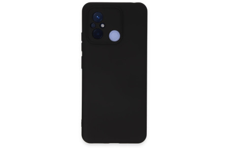 Newface Xiaomi Redmi 12C Kılıf Nano içi Kadife Silikon - Siyah