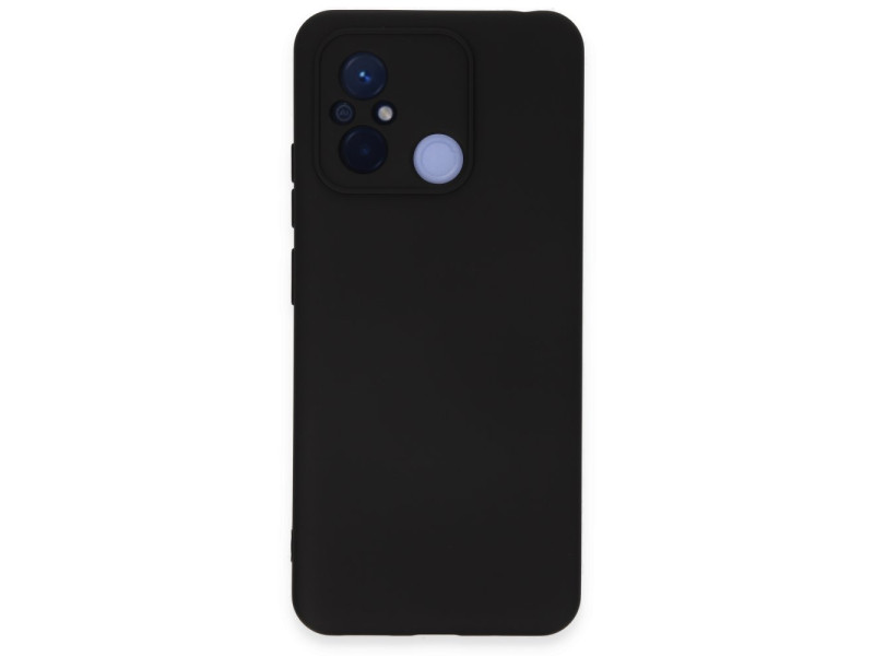 Newface Xiaomi Redmi 12C Kılıf Nano içi Kadife Silikon - Siyah