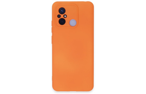 Newface Xiaomi Redmi 12C Kılıf Nano içi Kadife Silikon - Turuncu