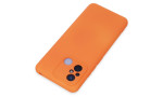 Newface Xiaomi Redmi 12C Kılıf Nano içi Kadife Silikon - Turuncu