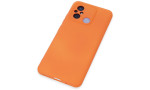 Newface Xiaomi Redmi 12C Kılıf Nano içi Kadife Silikon - Turuncu