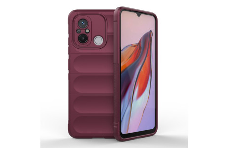 Newface Xiaomi Redmi 12C Kılıf Optimum Silikon - Bordo