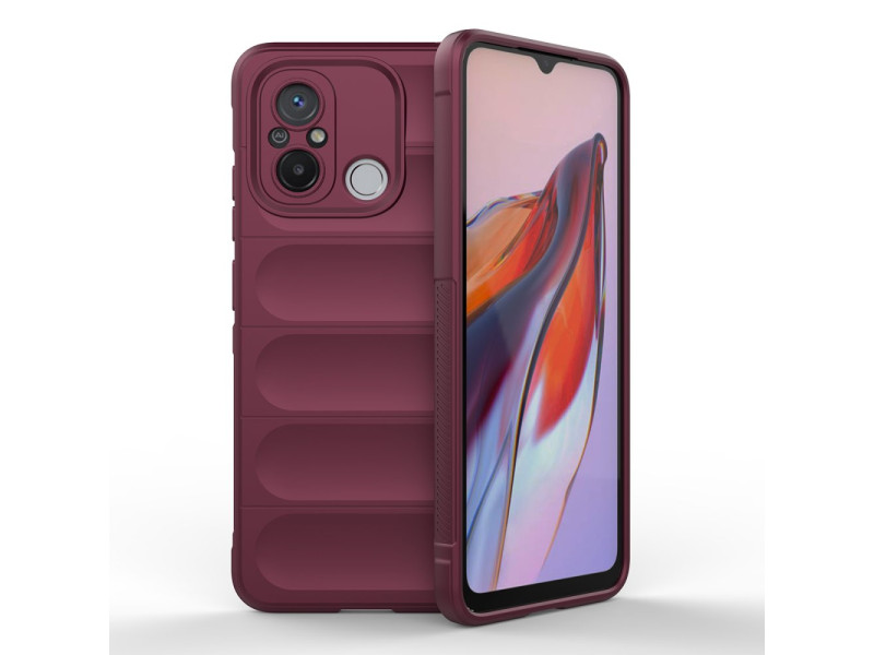 Newface Xiaomi Redmi 12C Kılıf Optimum Silikon - Bordo